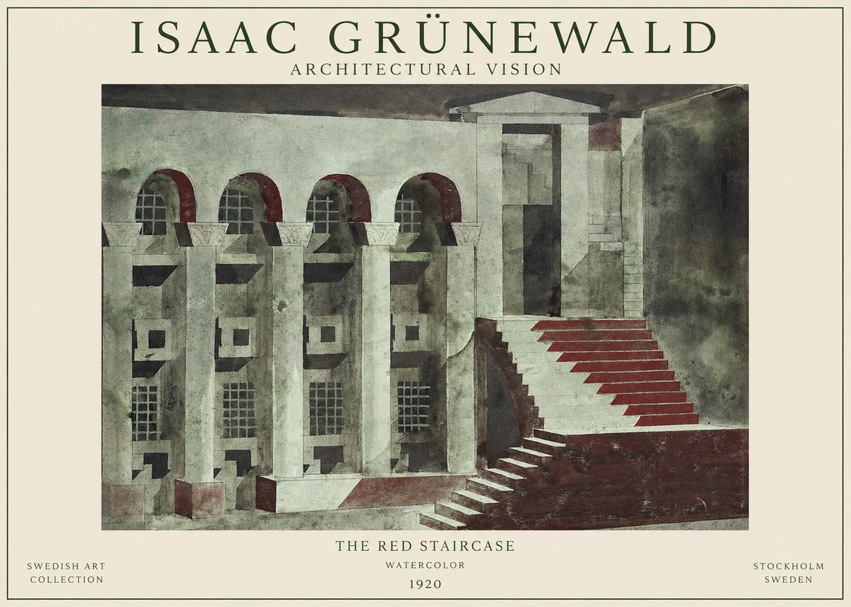 Isaac Grünewald The Steps of Silence No2 - Plakat