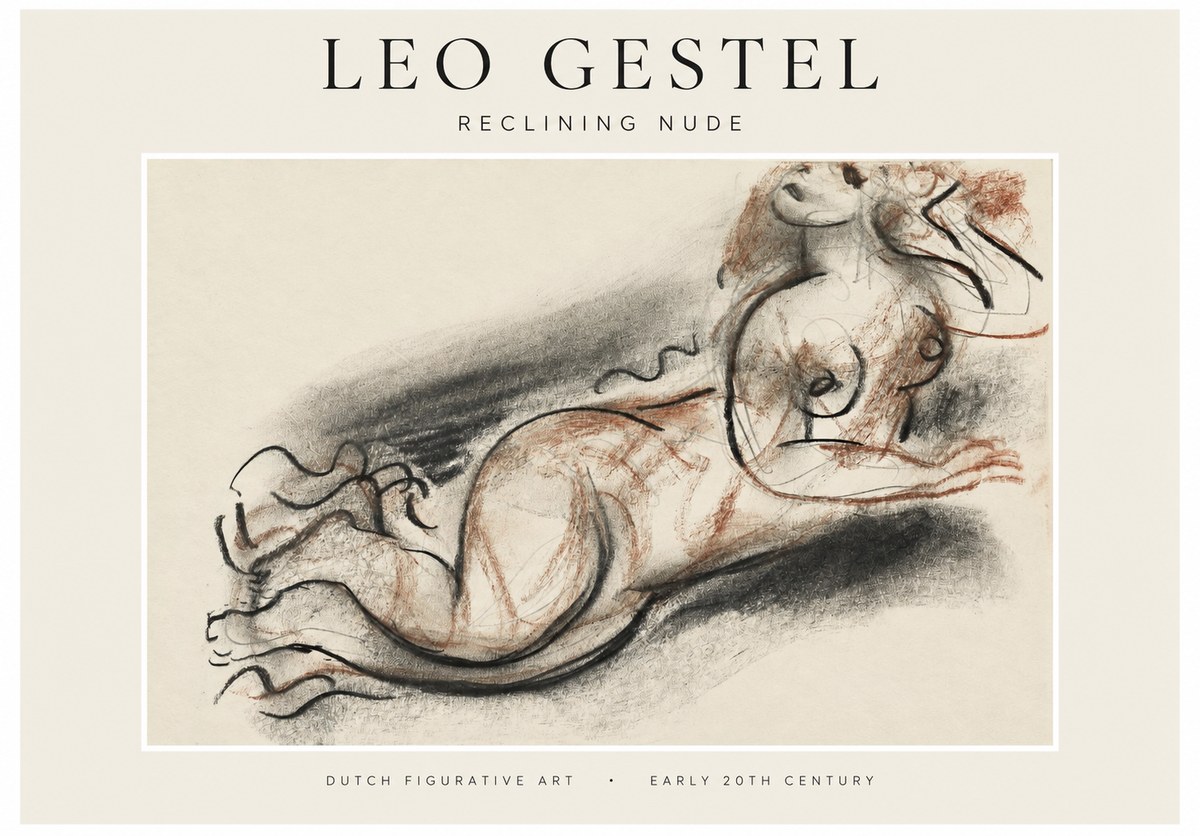 Leo Gestel Reclining Nude No1 - Plakat