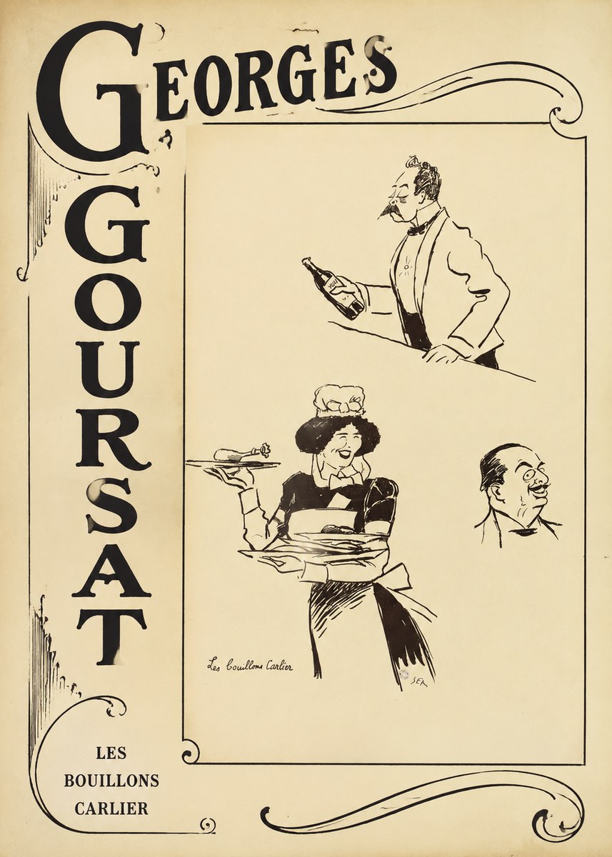Georges Goursat Les Bouillons Carlier I No2 - Plakat