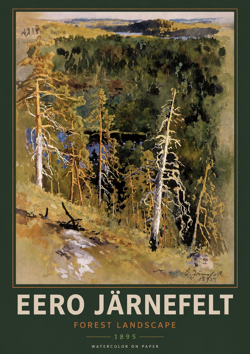 Eero Järnefelt Forest Landscape II No2 - Plakat