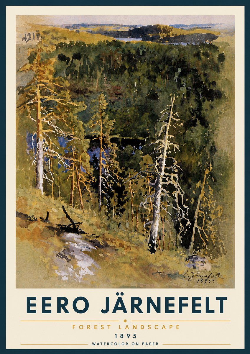 Eero Järnefelt Forest Landscape II No5 - Plakat