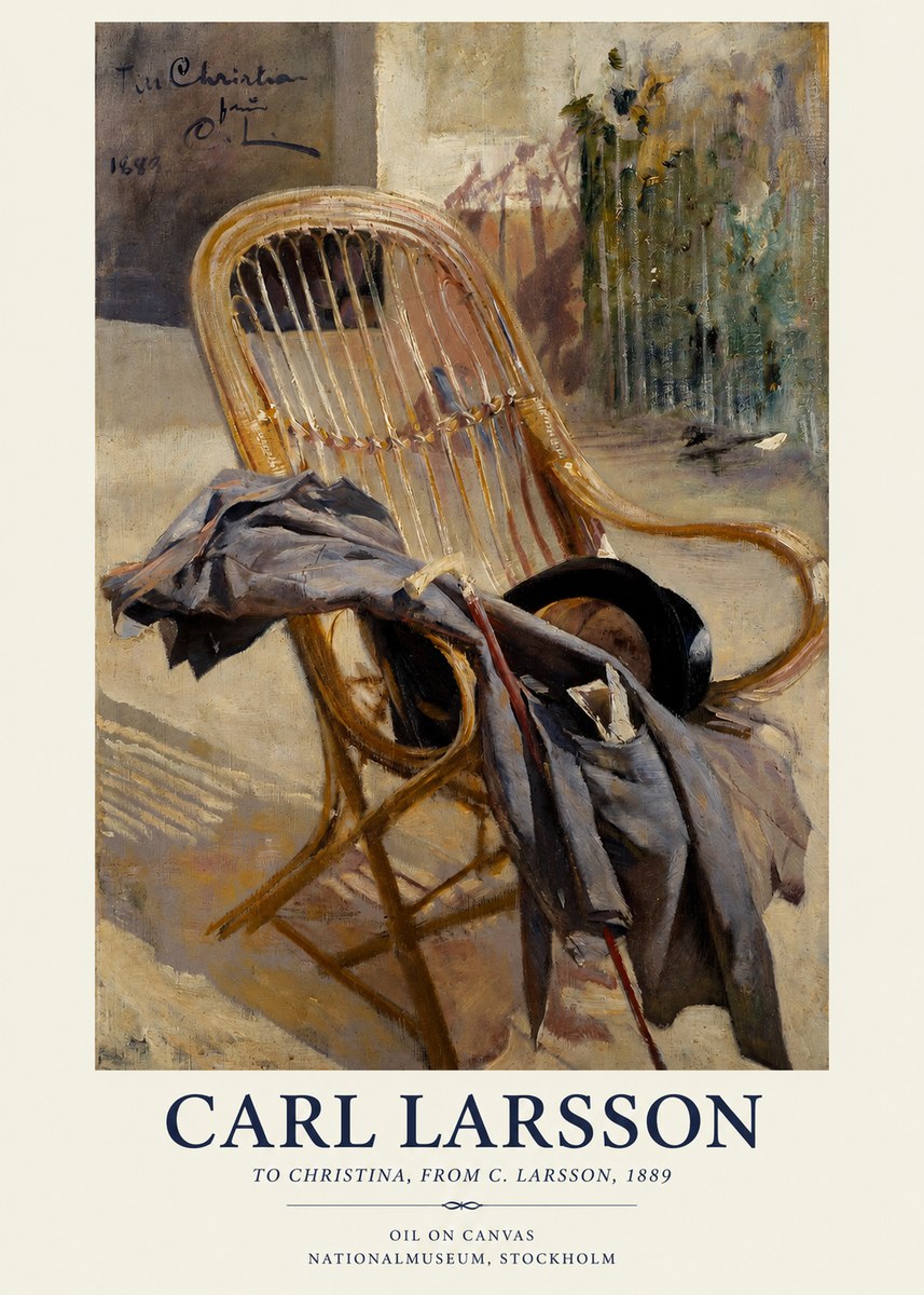 Carl Larsson To Christina, from C. Larsson, 1889 No1 - Plakat