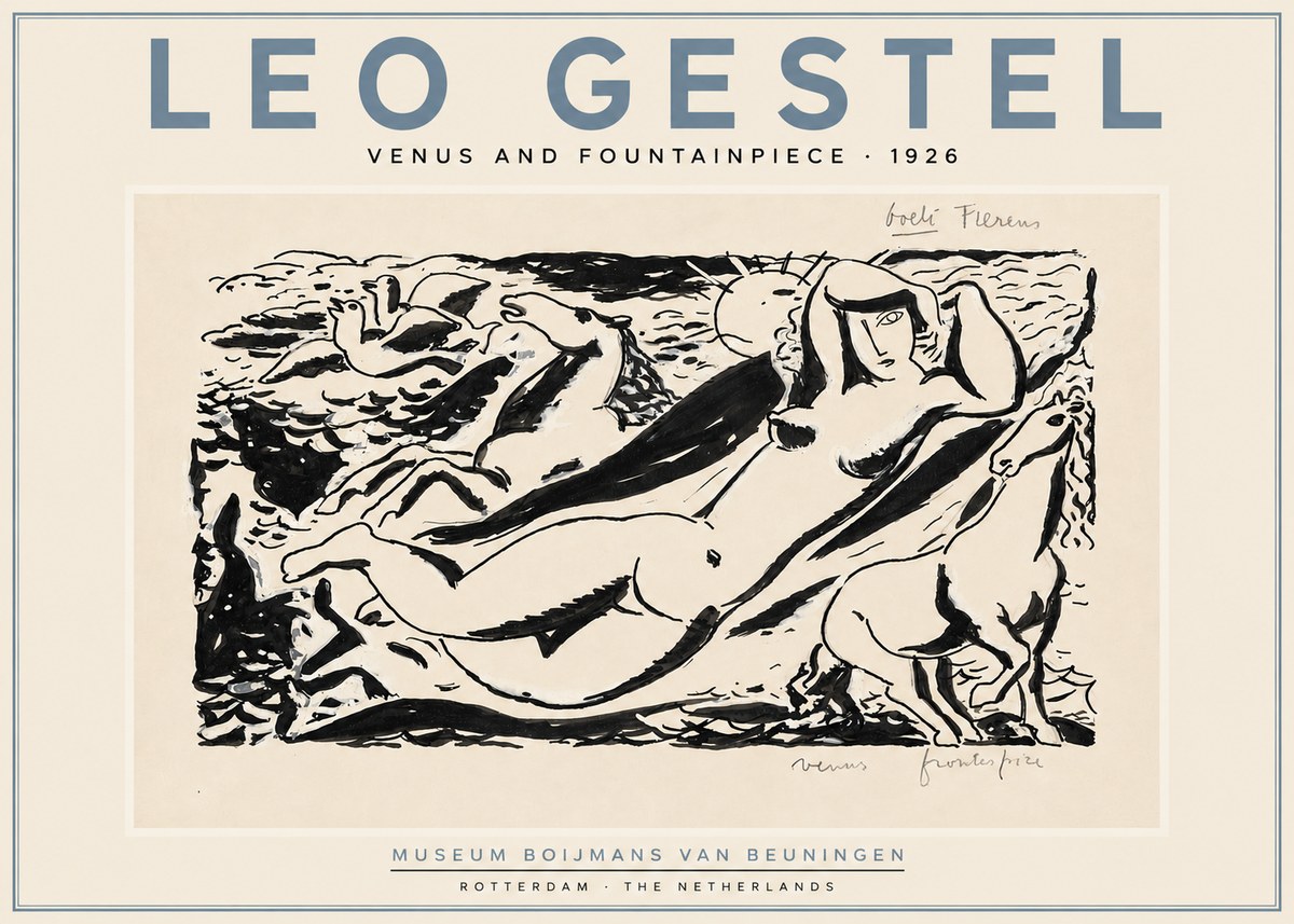 Leo Gestel Venus and Fountainpiece No5 - Plakat
