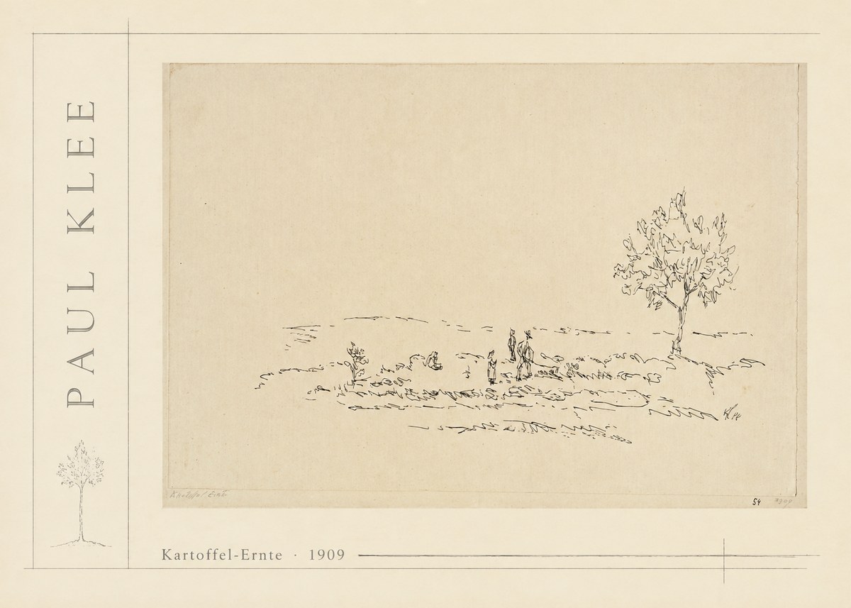 Paul Klee Kartoffel-ernte No2 - Plakat