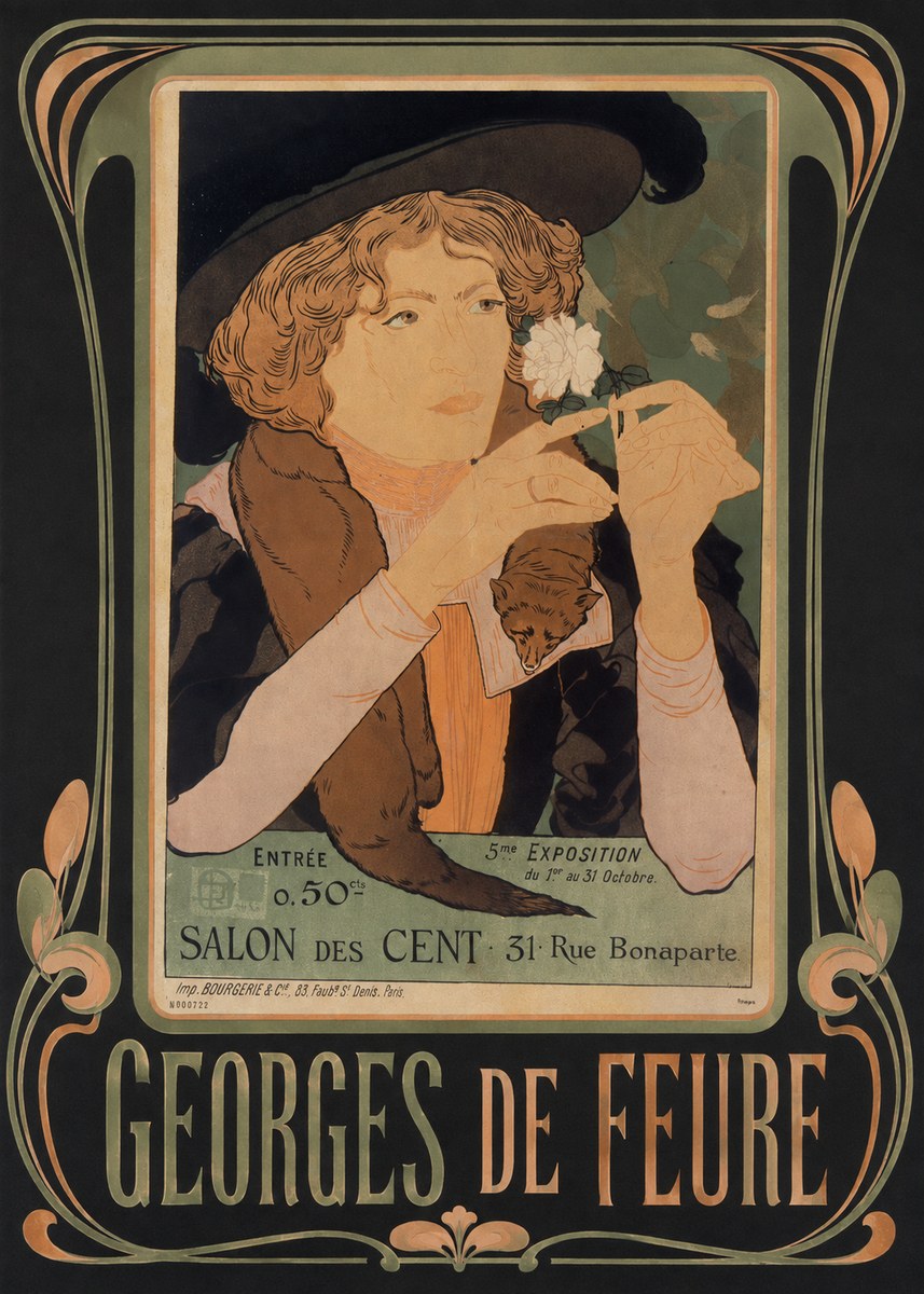 Georges de Feure Salon Des Cent No3 - Plakat