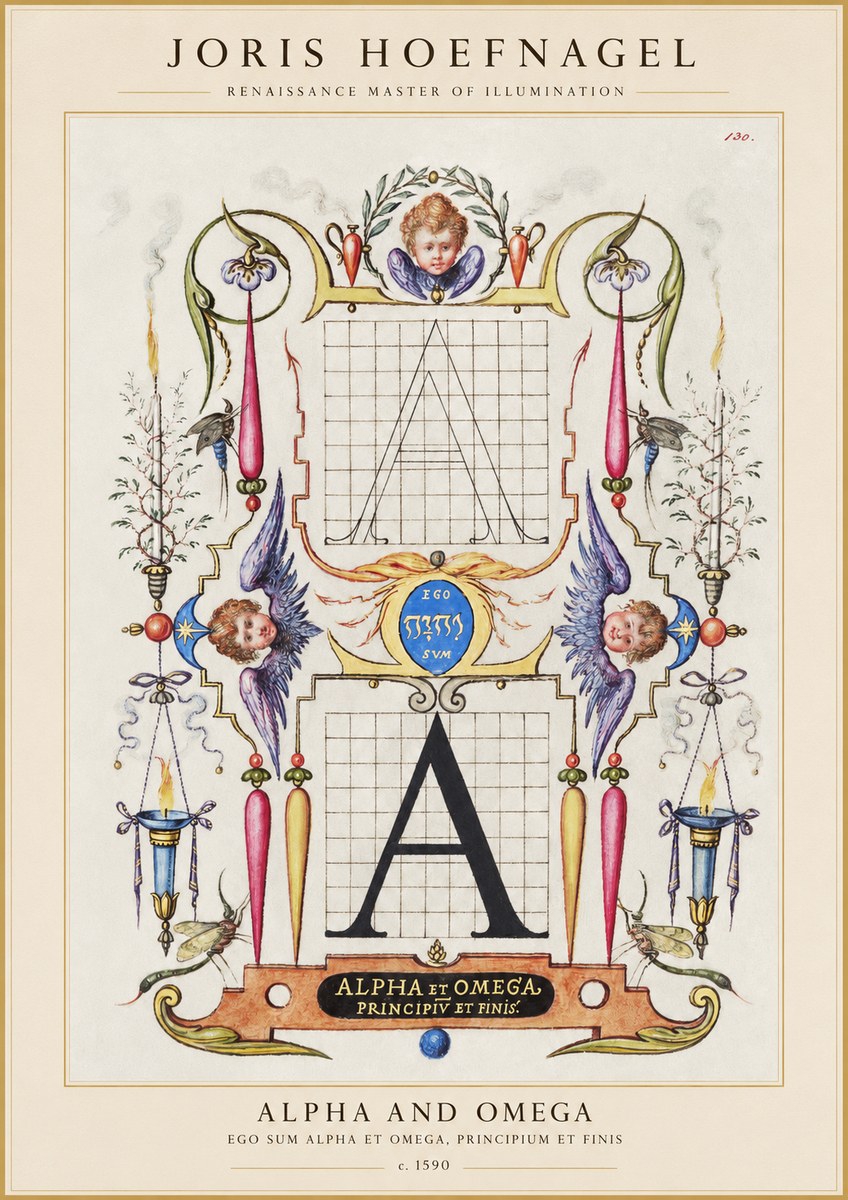 Joris Hoefnagel Alpha and Omega No1 - Plakat