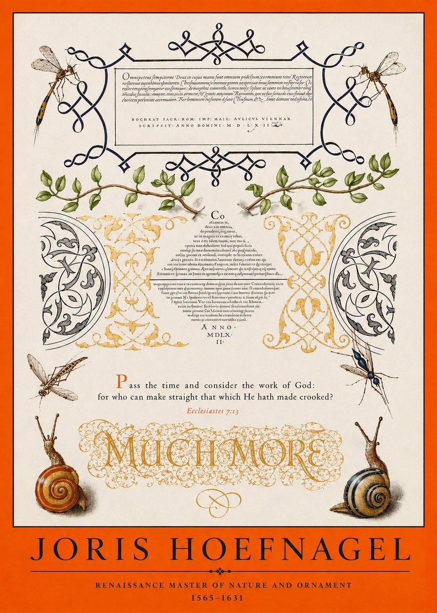 Joris Hoefnagel Memento Mori No4 - Plakat