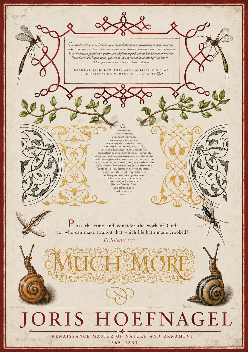 Joris Hoefnagel Memento Mori No6 - Plakat