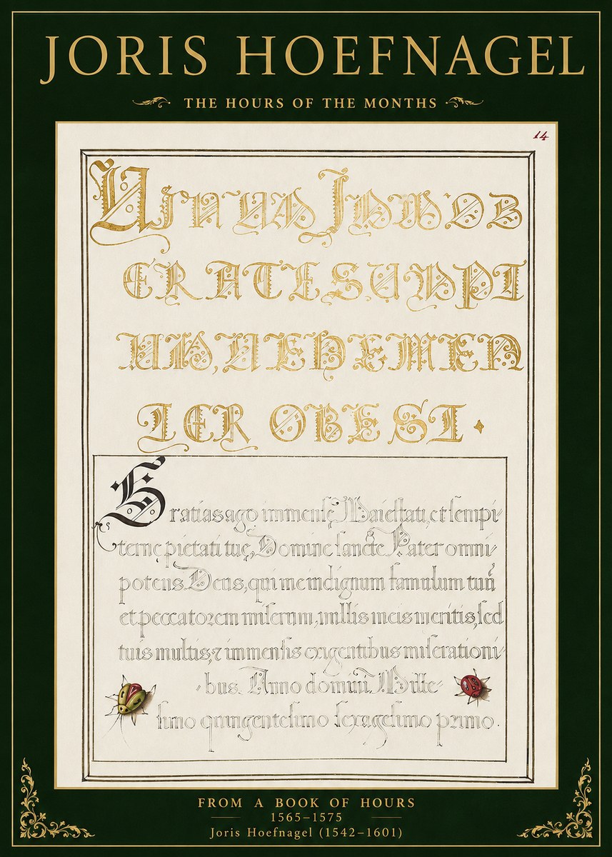 Joris Hoefnagel Gratias Tibi Agimus No2 - Plakat