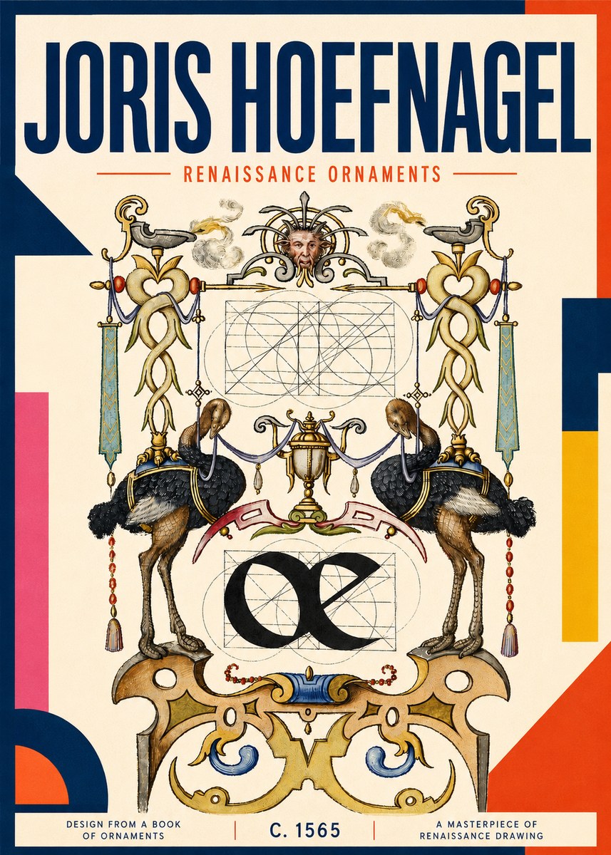 Joris Hoefnagel Ornamental Study I No6 - Plakat