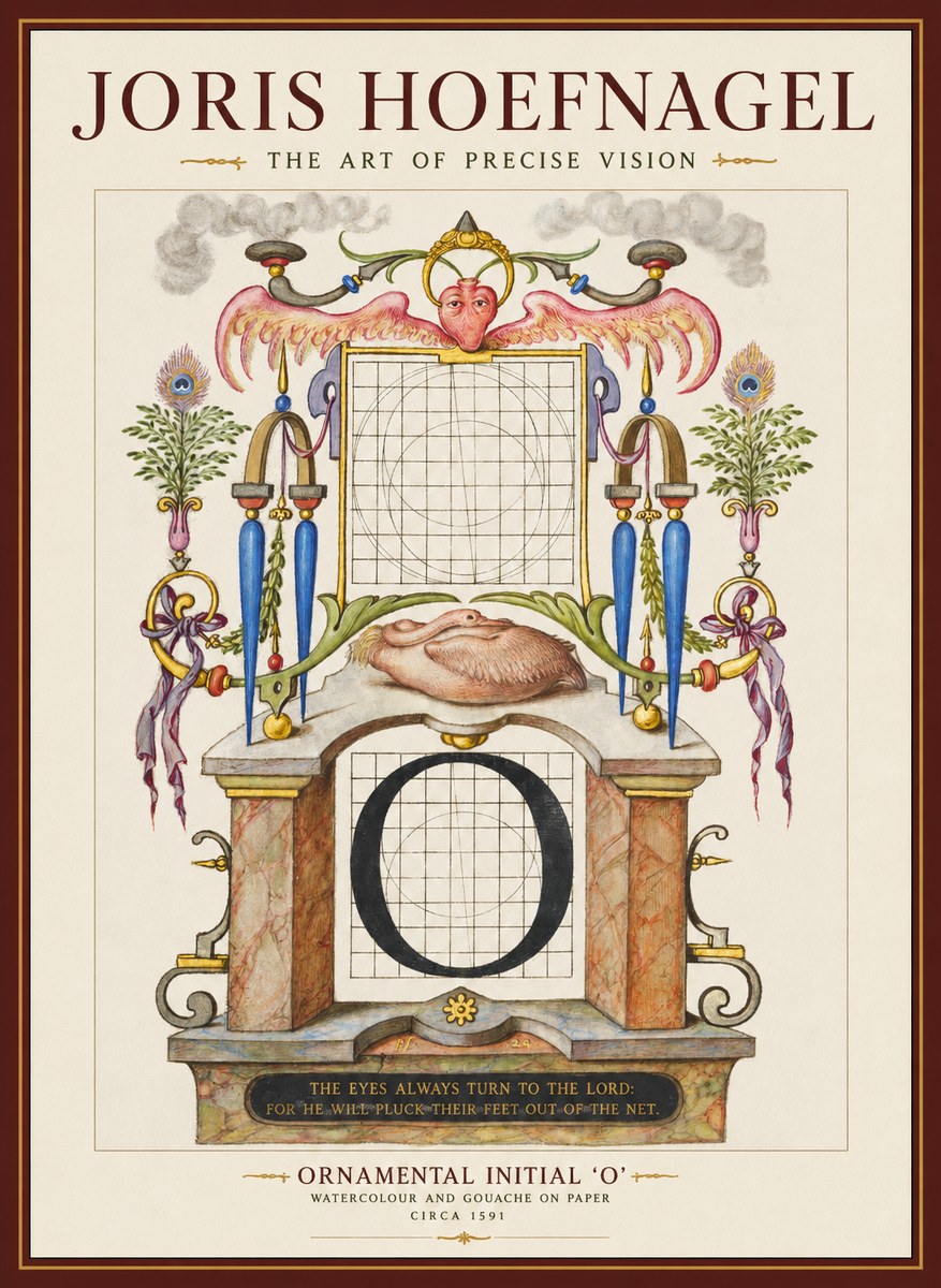 Joris Hoefnagel Ornamental Initial 'O' No1 - Plakat