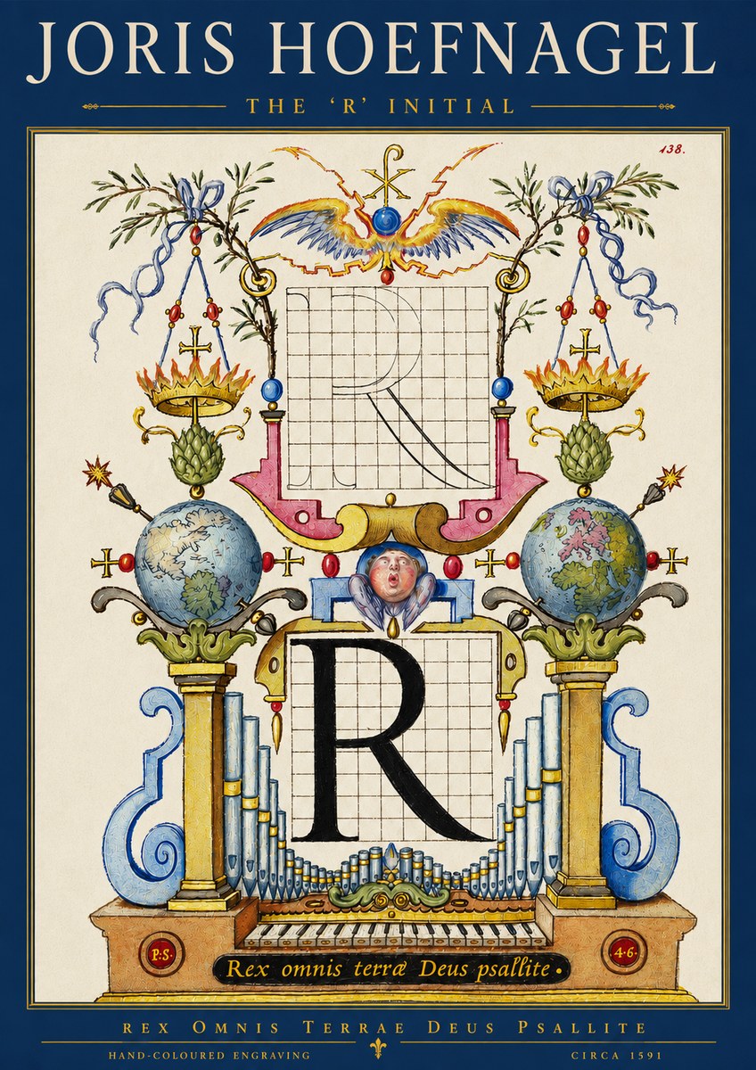 Joris Hoefnagel The 'R' Initial No3 - Plakat