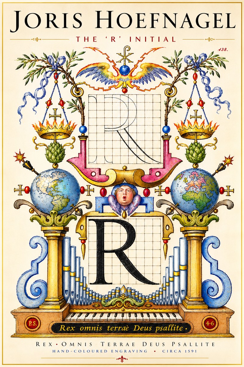 Joris Hoefnagel The 'R' Initial No4 - Plakat