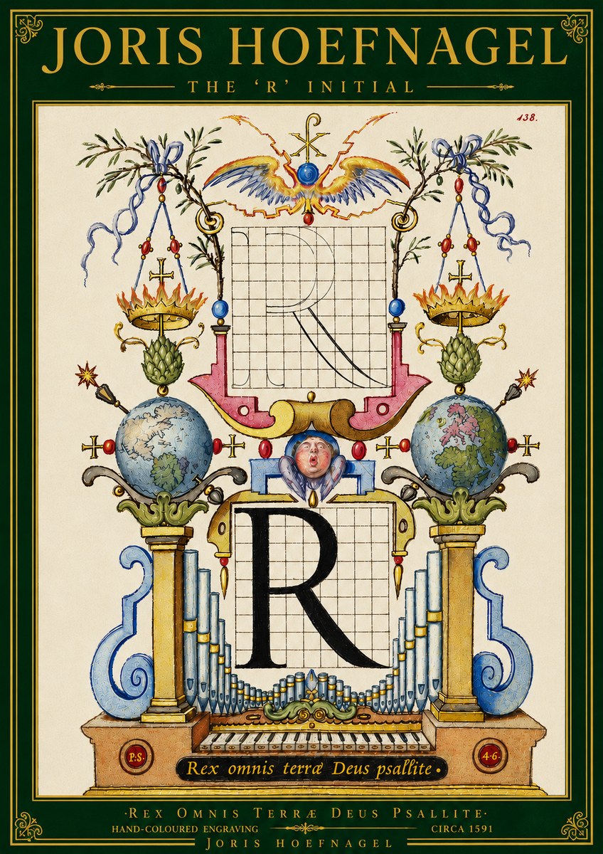 Joris Hoefnagel The 'R' Initial No5 - Plakat