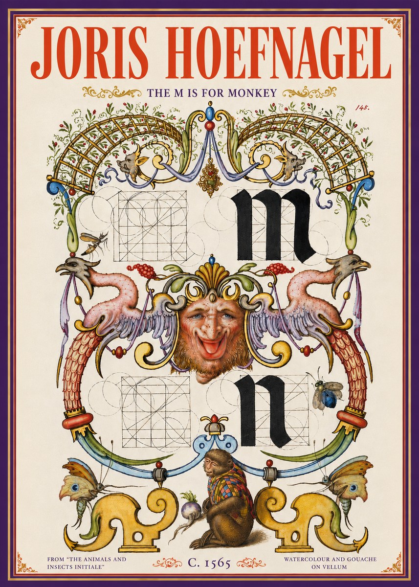 Joris Hoefnagel Grotesques and Ornaments No6 - Plakat