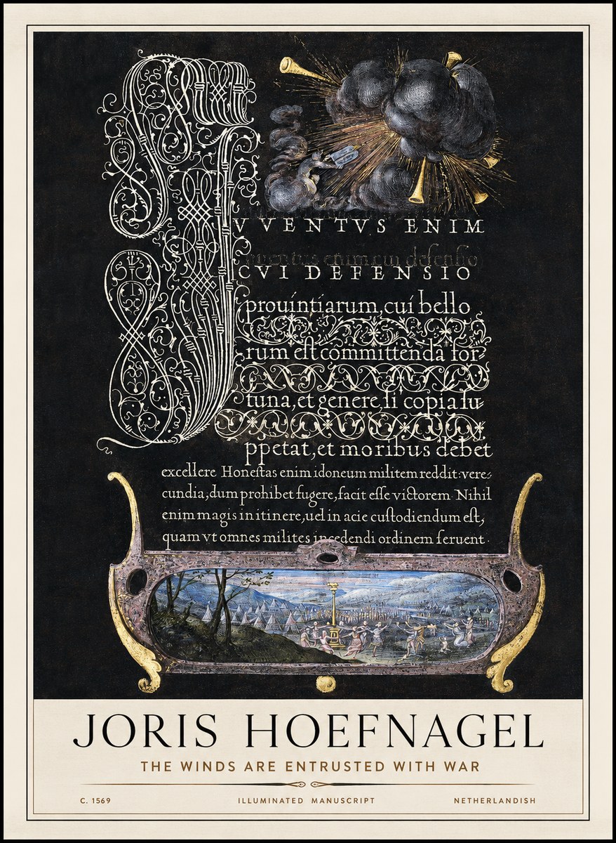Joris Hoefnagel The Winds Are Entrusted with War No1 - Plakat