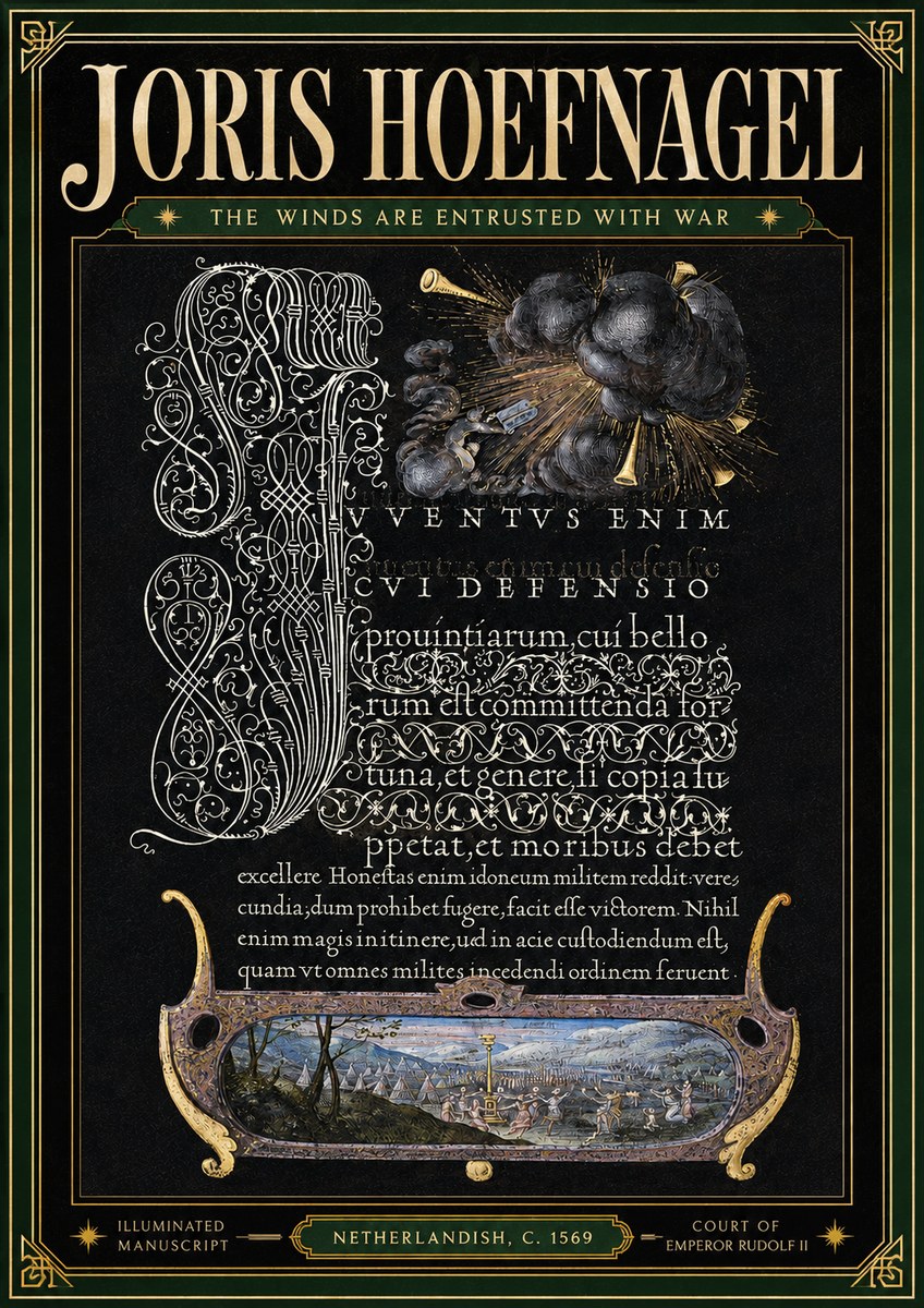 Joris Hoefnagel The Winds Are Entrusted with War No4 - Plakat