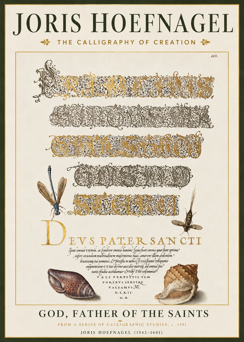 Joris Hoefnagel Praise Be to God the Father No5 - Plakat
