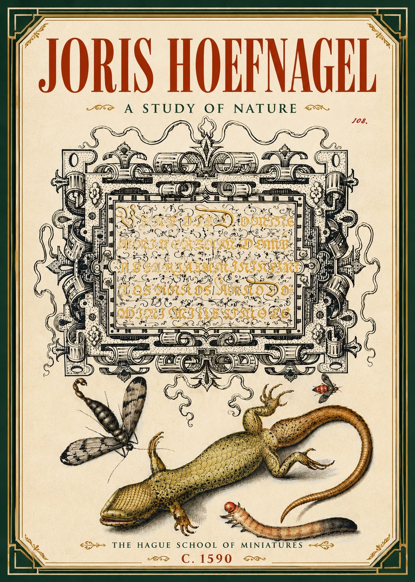 Joris Hoefnagel A Study of Nature III No6 - Plakat