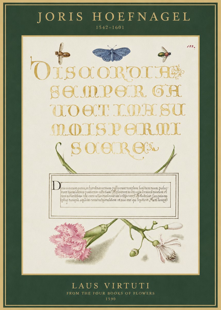 Joris Hoefnagel Laus Virtuti No1 - Plakat