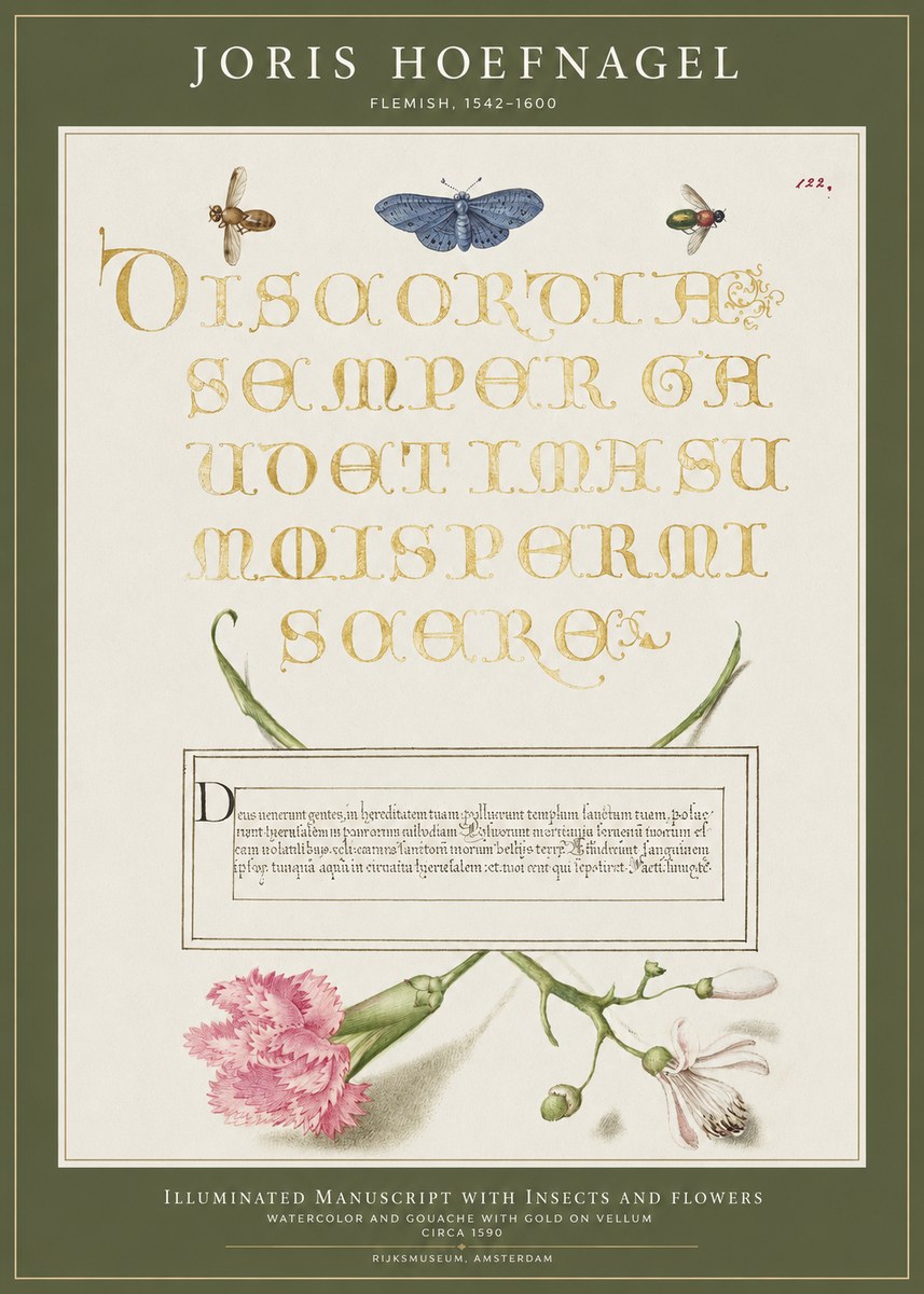 Joris Hoefnagel Laus Virtuti No4 - Plakat