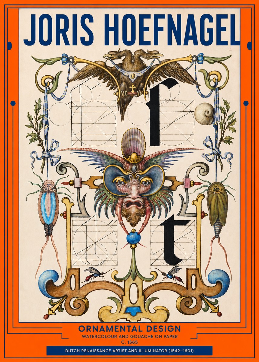 Joris Hoefnagel Ornamental Design II No2 - Plakat