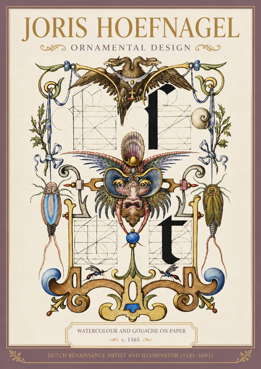 Joris Hoefnagel Ornamental Design II No4 - Plakat