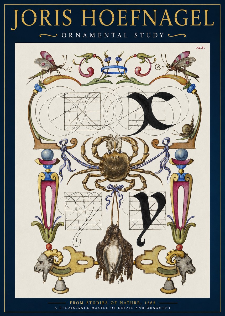Joris Hoefnagel Ornamental Study II No2 - Plakat