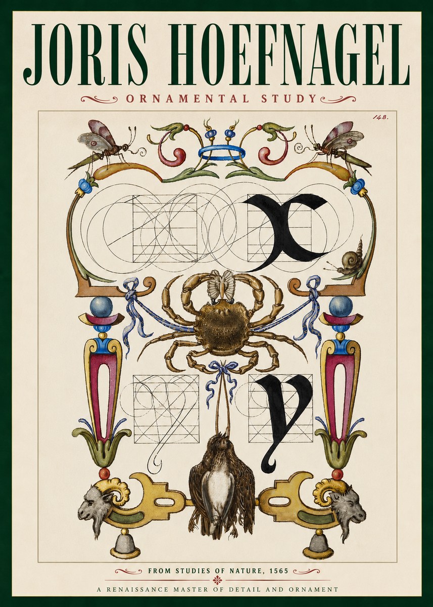 Joris Hoefnagel Ornamental Study II No4 - Plakat