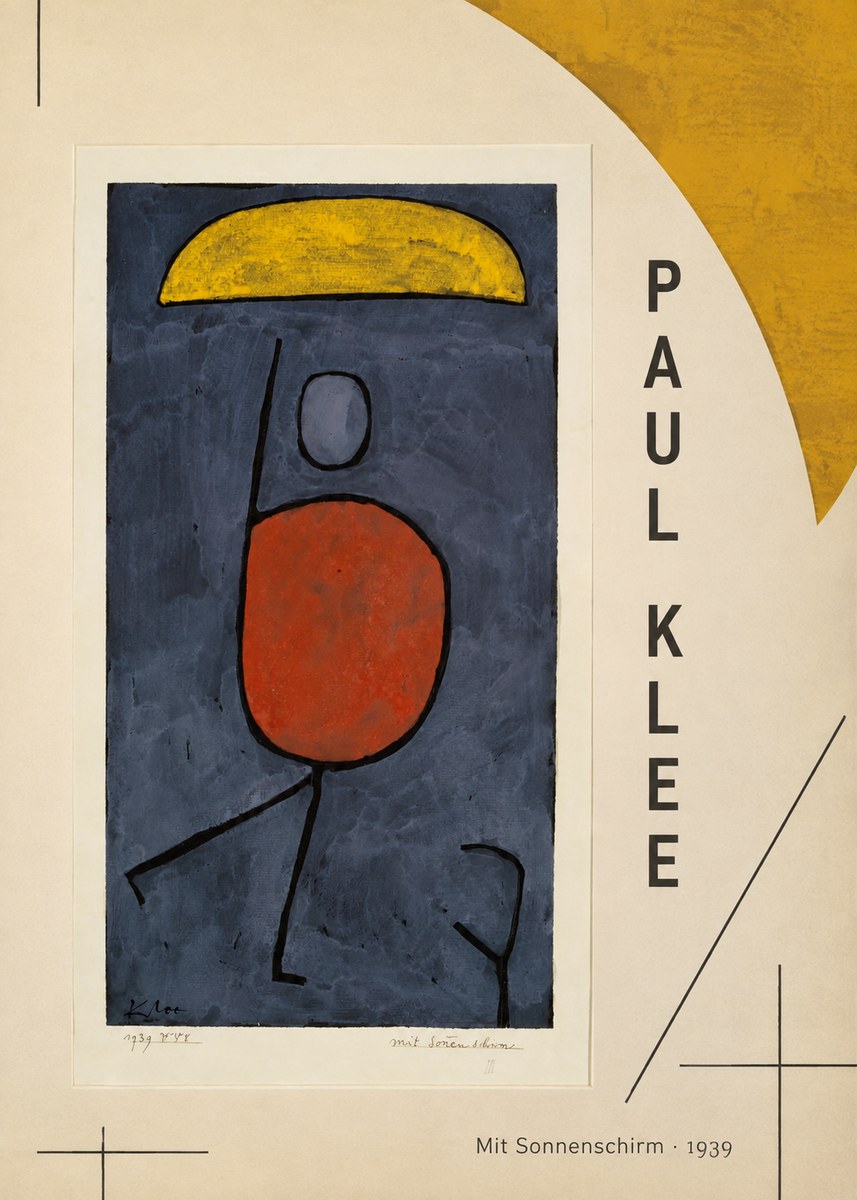 Paul Klee Mit Sonnenschirm No6 - Plakat