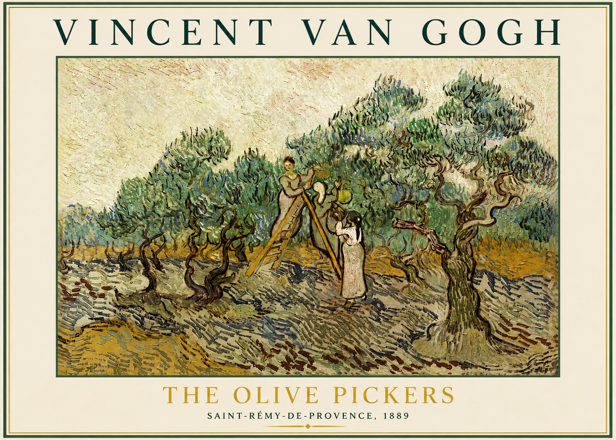 Van Gogh The Olive Pickers II No3 - Plakat