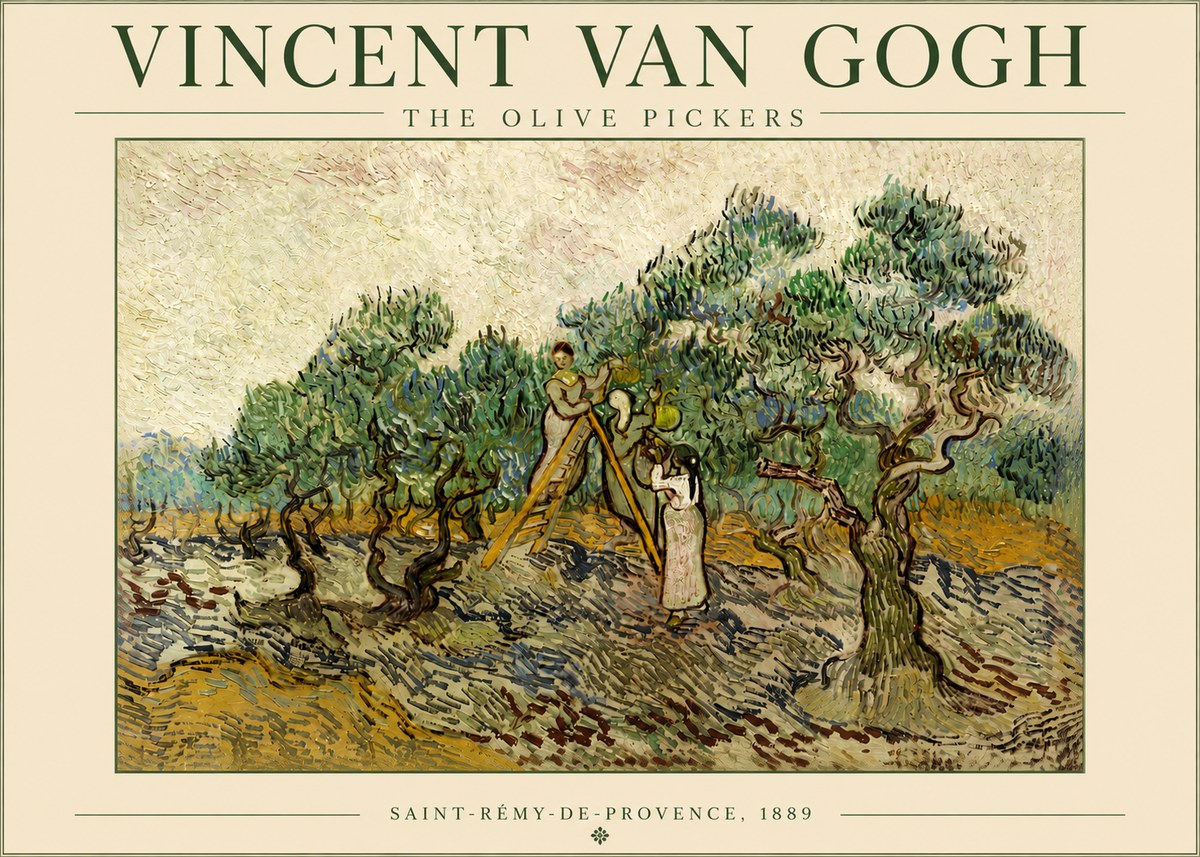 Van Gogh The Olive Pickers II No4 - Plakat