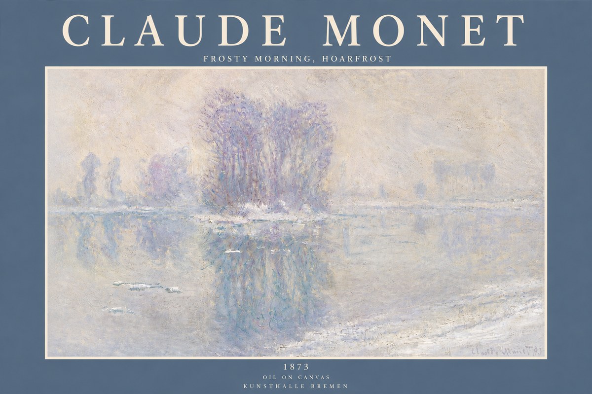 Monet Frosty Morning, Hoarfrost No3 - Plakat