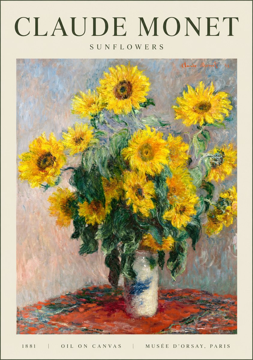 Monet Sunflowers No1 - Plakat