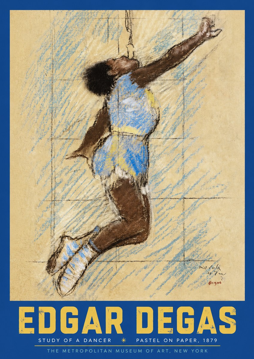 Edgar Degas Study of a Dancer No3 - Plakat