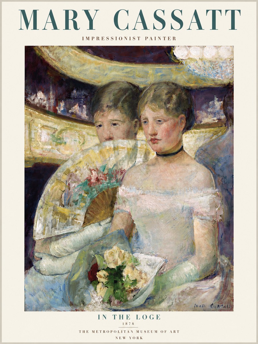 Mary Cassatt In the Loge No4 - Plakat