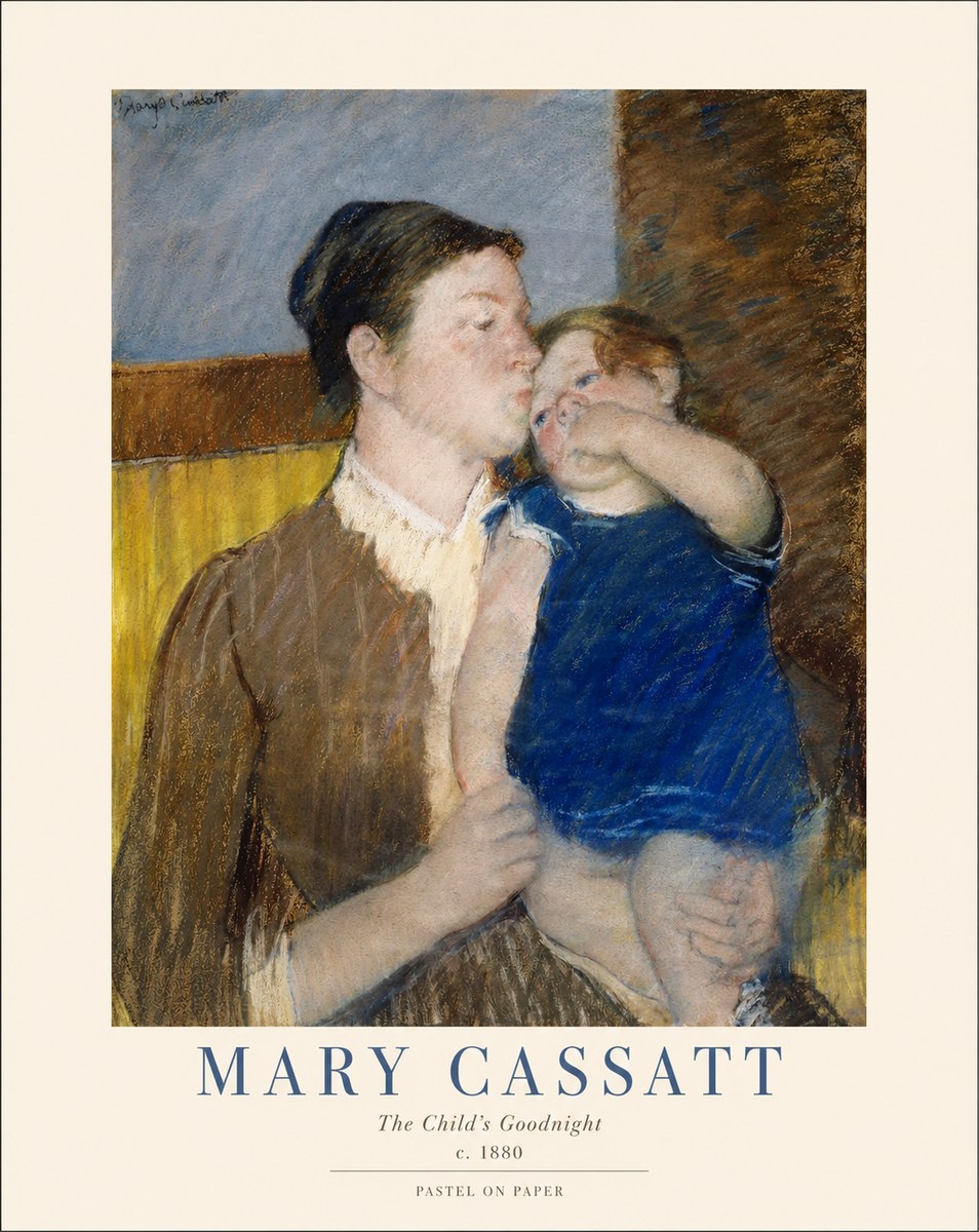 Mary Cassatt The Child's Goodnight No1 - Plakat