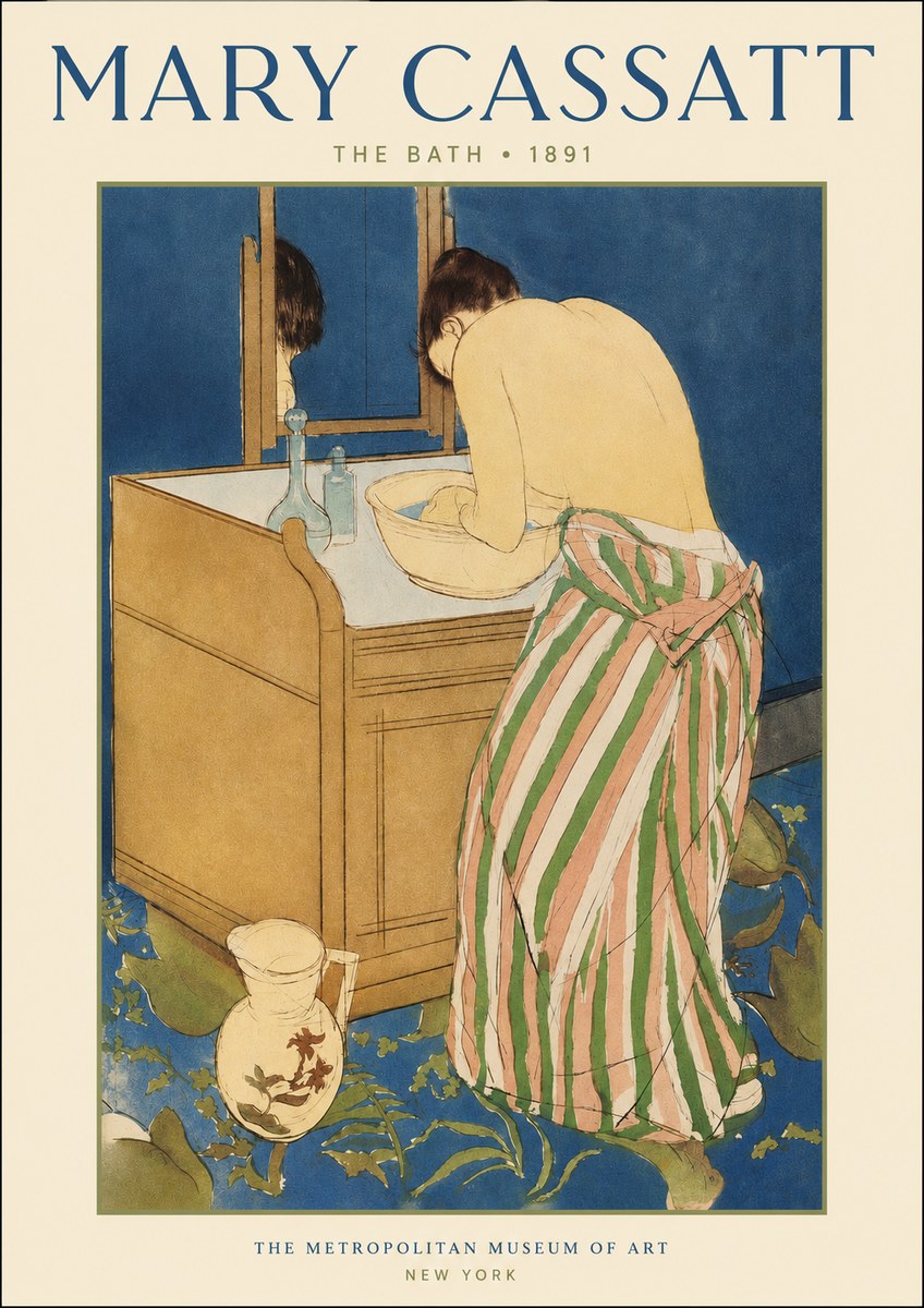 Mary Cassatt The Bath No2 - Plakat