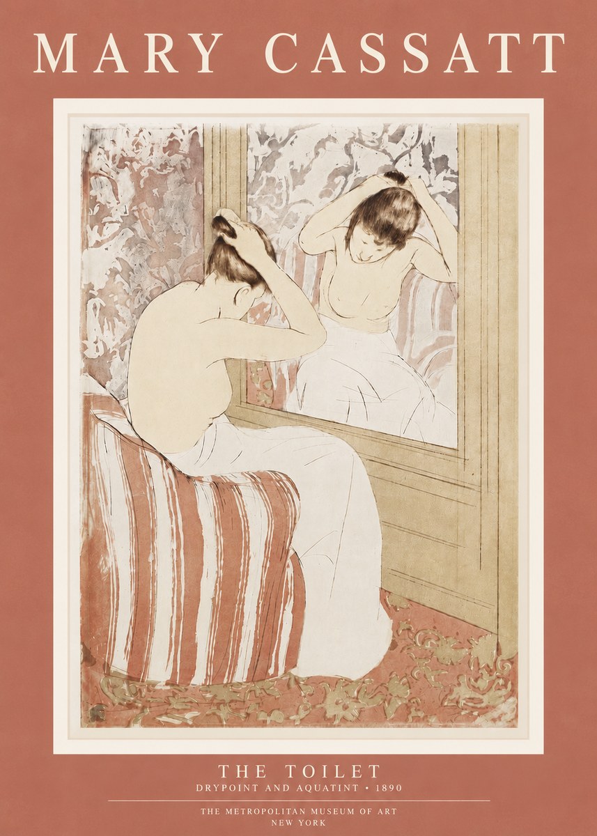 Mary Cassatt The Toilet No4 - Plakat