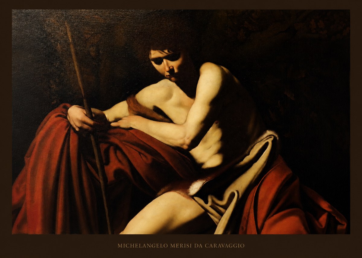 Michelangelo Merisi da Caravaggio Saint John the Baptist I No5 - Plakat
