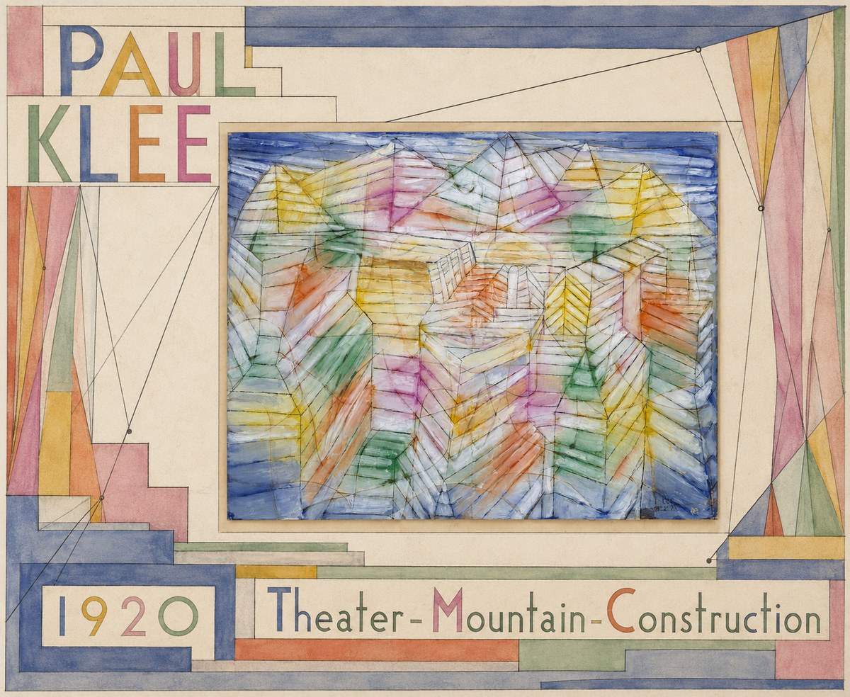 Paul Klee Theater-mountain-construction No6 - Plakat