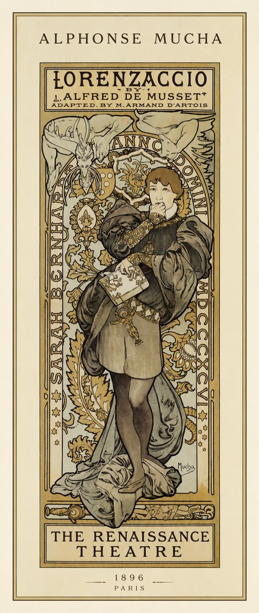 Mucha Lorenzaccio No1 - Plakat