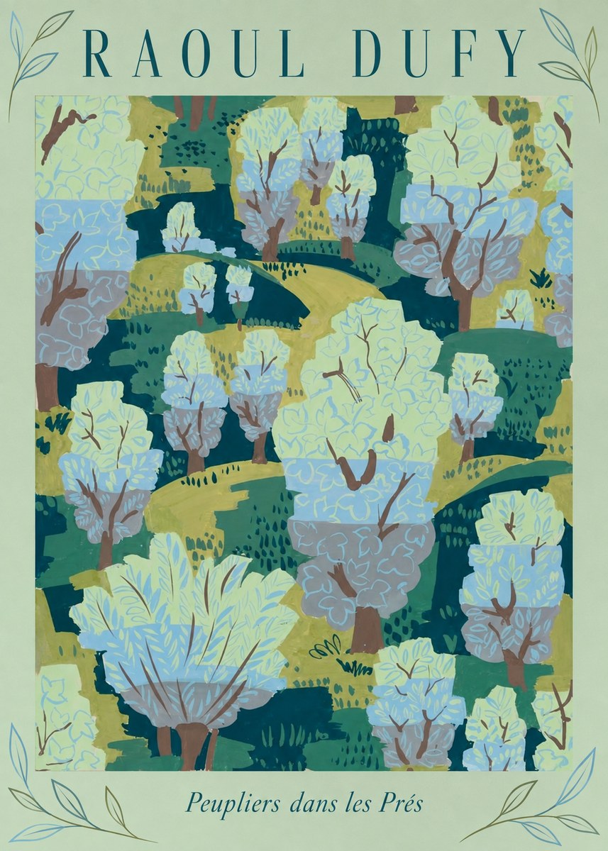 Raoul Dufy Peupliers Dans Les Prés No3 - Plakat