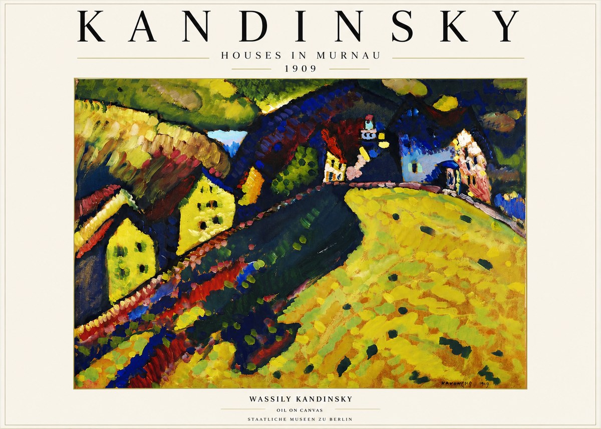 Kandinsky Houses in Murnau No3 - Plakat