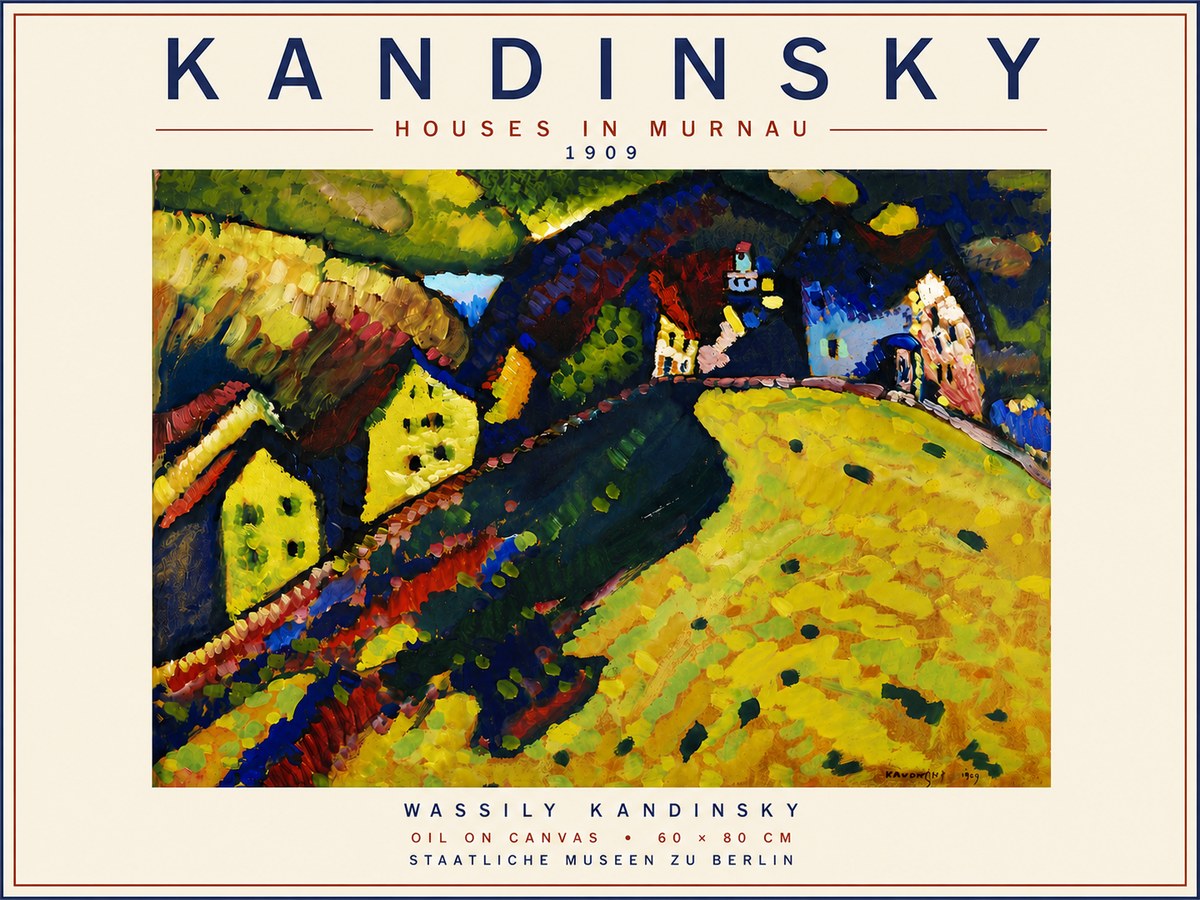 Kandinsky Houses in Murnau No6 - Plakat