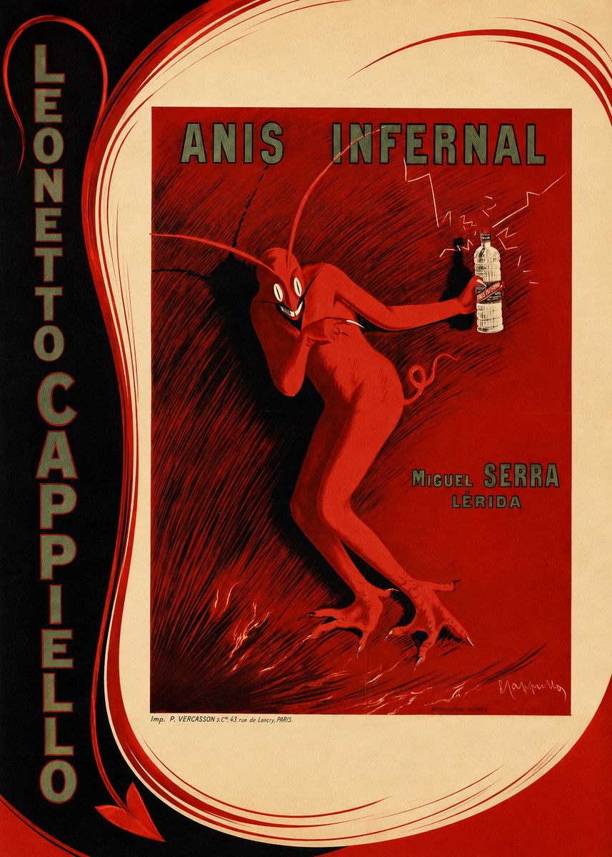 Leonetto Cappiello Anis Infernal I No3 - Plakat