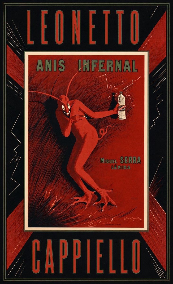 Leonetto Cappiello Anis Infernal I No4 - Plakat
