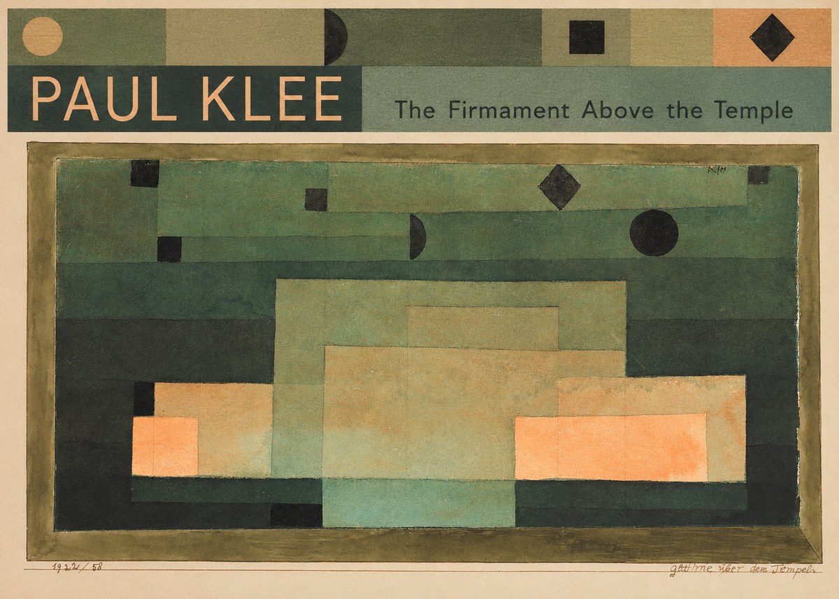 Paul Klee The Firmament Above the Temple No4 - Plakat