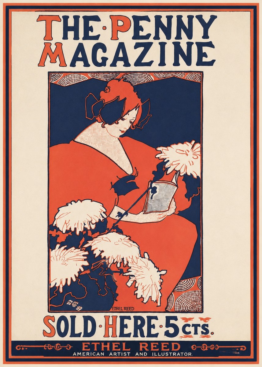 Ethel Reed The Penny Magazine No1 - Plakat