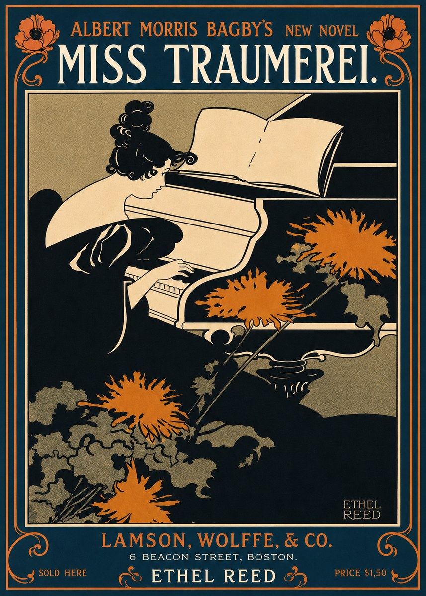 Ethel Reed Miss Traumerei. No4 - Plakat